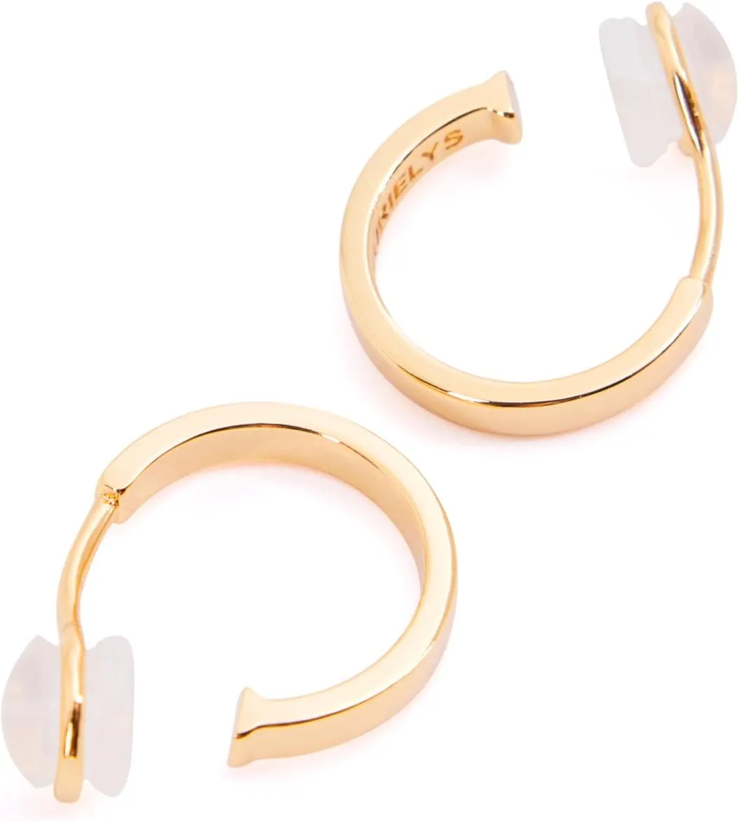 Clip on Earrings for Women, 14K Real Gold Plated Non Pierced Hoop, Clip on Hoops for Non Pierced Ears