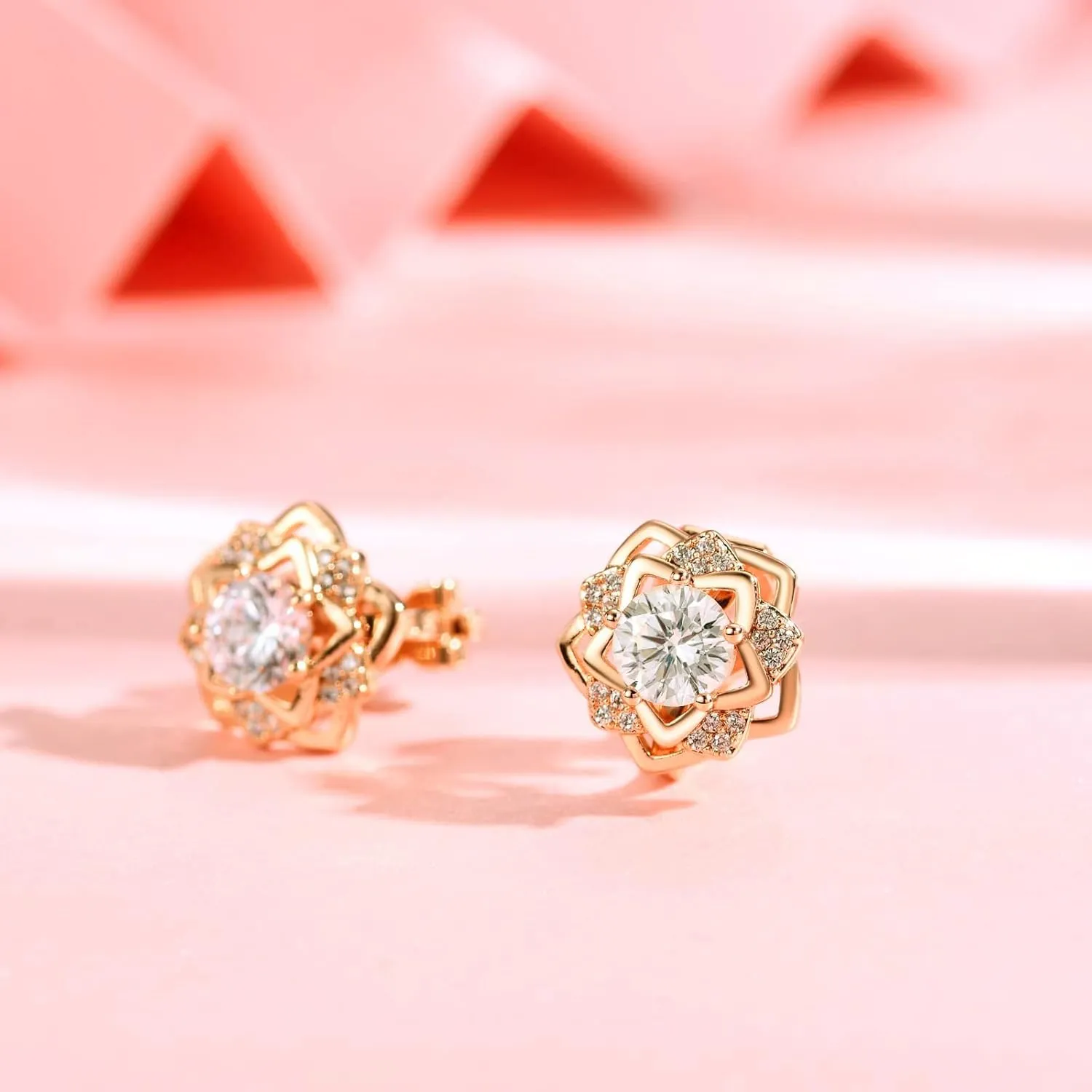 Clip on Earrings Women, 14K Gold Hoop Clip-On Earrings for Women, Hypoallergenic Non Pierced Croissant Earrings