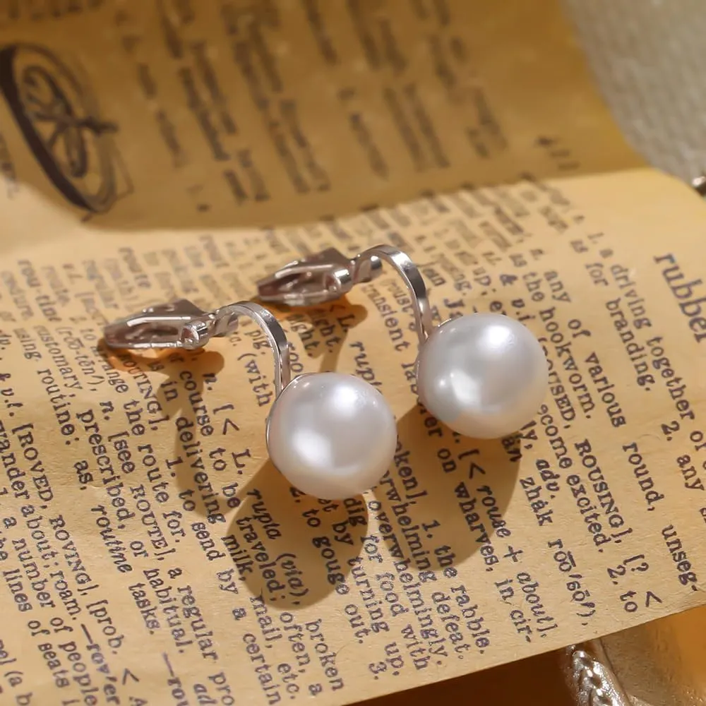 Clip On Earrings Women Earrings Silver Plated Hypoallergenic Earrings Non Pierced Clip On Earrings Women Dangle