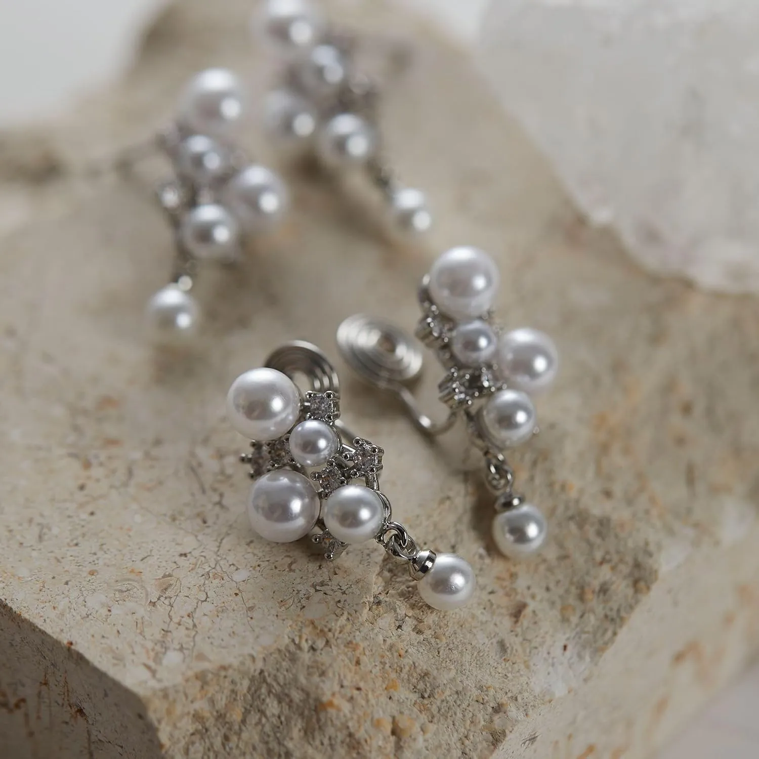 Clip On Earrings Women Earrings Silver Plated Hypoallergenic Earrings Non Pierced Clip On Earrings Women Dangle