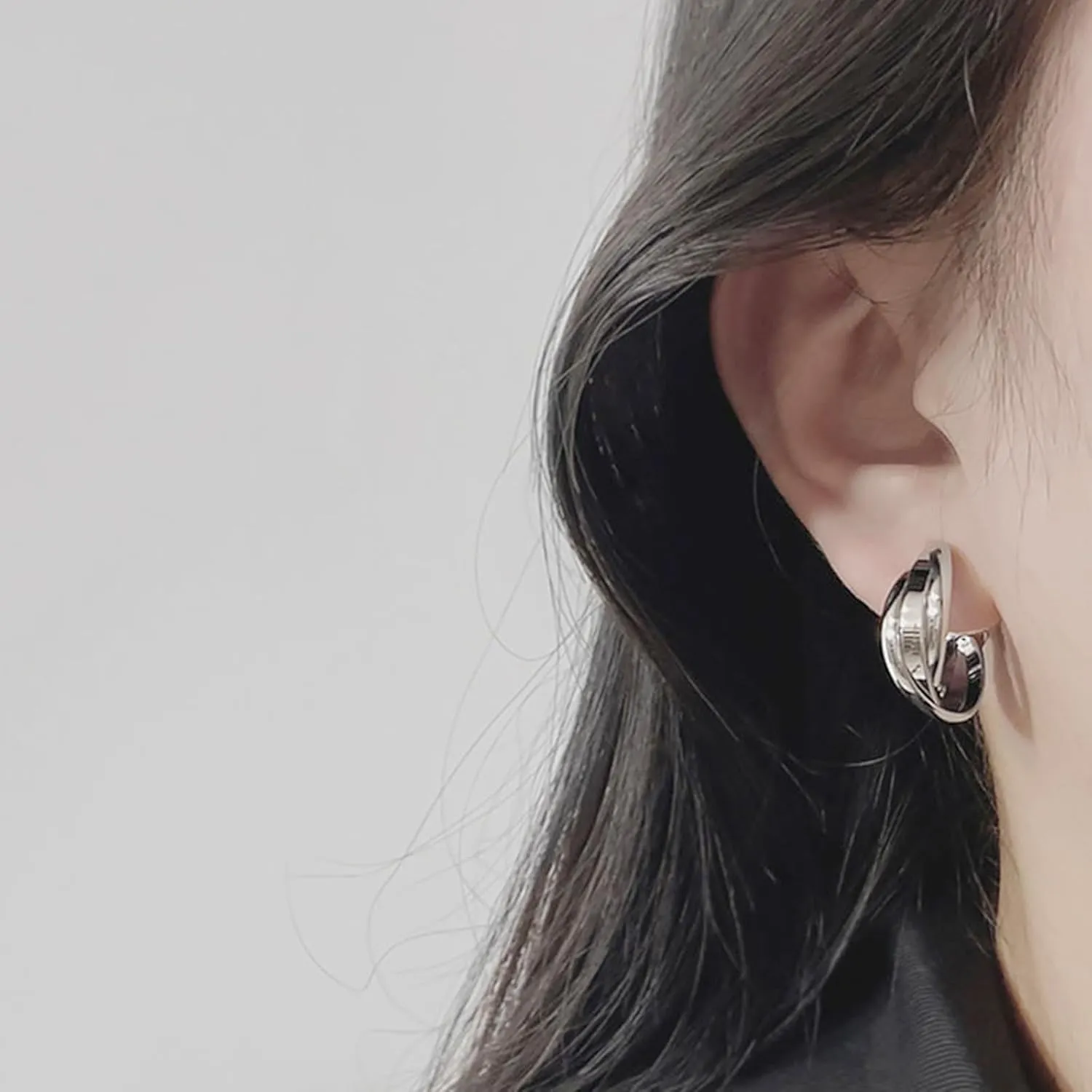 Clip On Earrings Women Gold Clip On Hoop Earrings Chunky Hoop Earrings Hypoallergenic Huggie Earrings Fake Earrings Jewelry Gift