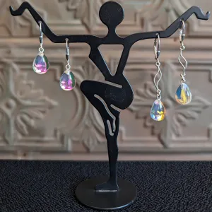 Crystal Dangle Sterling Silver Earrings by LeightWorks GJ-ERN-0040