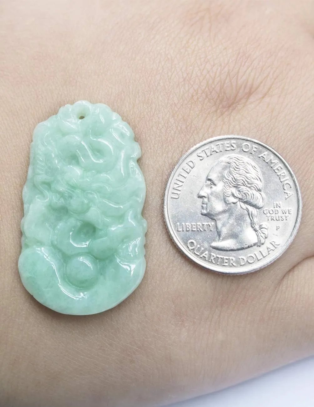 Dahlia Chinese Zodiac Jade Necklace, Real Grade A Certified Burma Jadeite