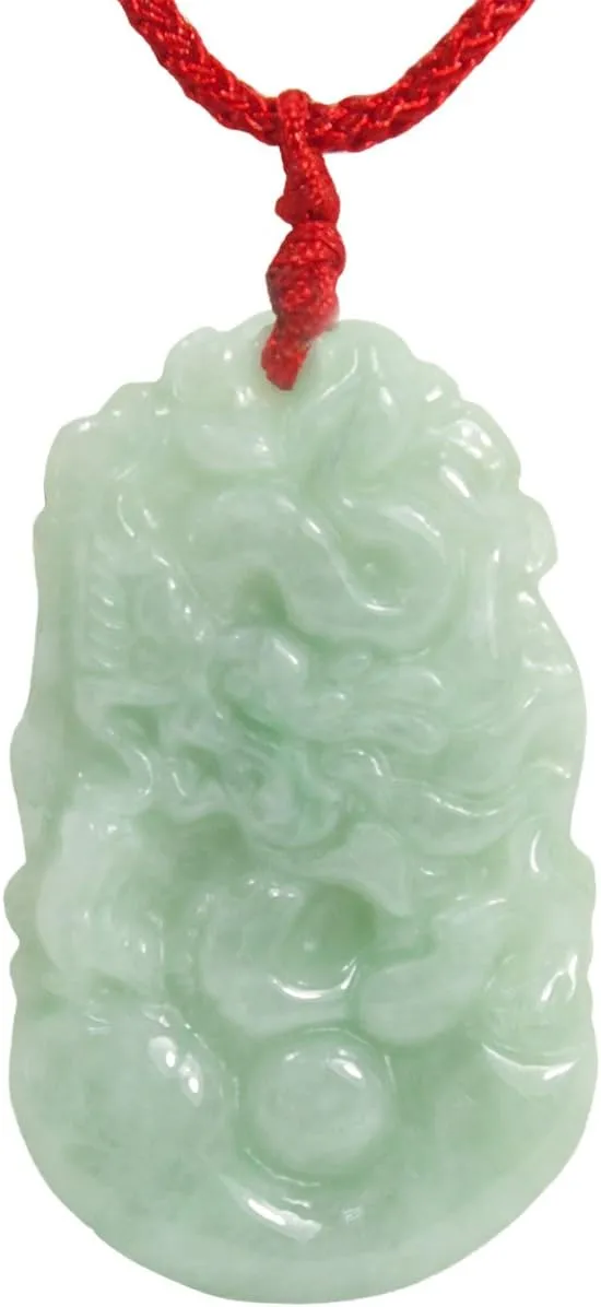 Dahlia Chinese Zodiac Jade Necklace, Real Grade A Certified Burma Jadeite