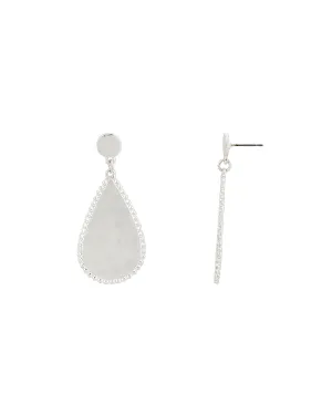 Dauplaise Jewelry - Serene Elegance Beaded Teardrop Disc Earrings