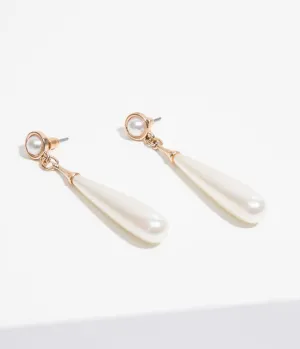 Deco Style Pearl Drop Earrings