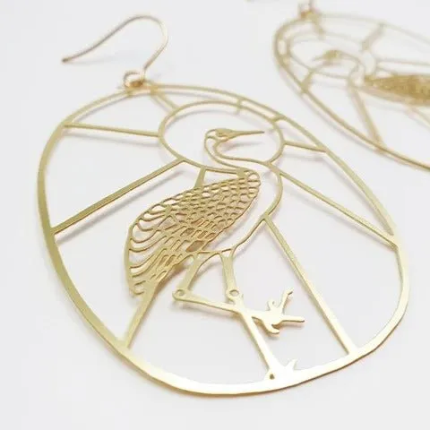 DENZ Brolgas in gold
