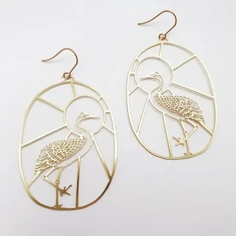 DENZ Brolgas in gold
