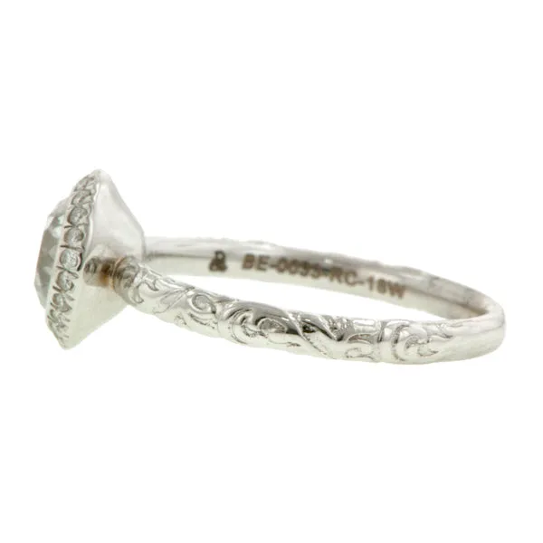 Diamond Frame Engagement Ring