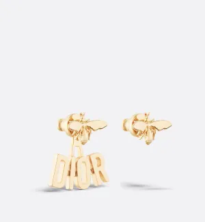 Dio(R)Evolution Earrings Gold-Finish Metal