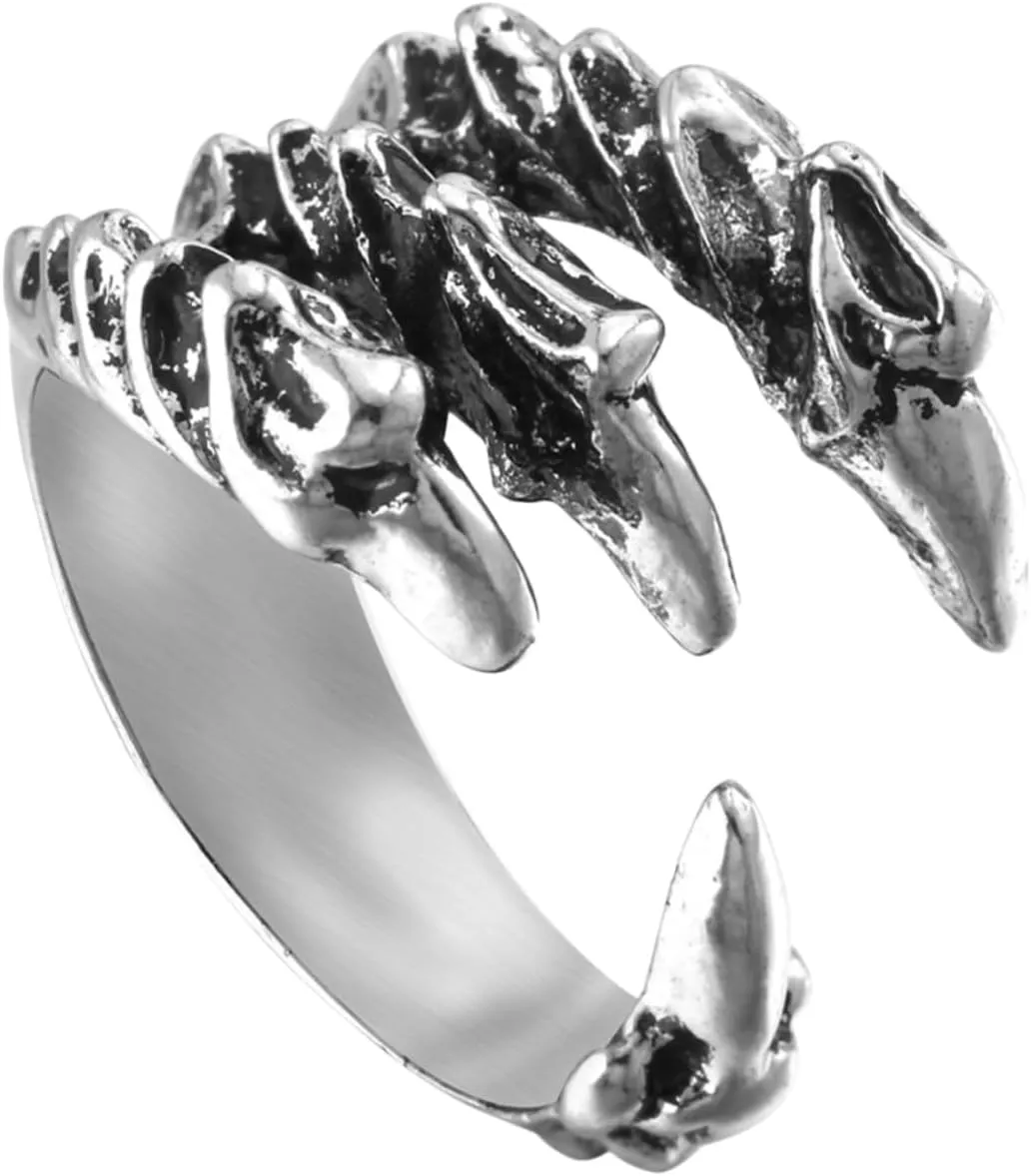 Dragon Claw Ring for Men Women Fashionable Punk Style Finger Jewelry Unique Design for Daily Wear Festivals and Special Occasions