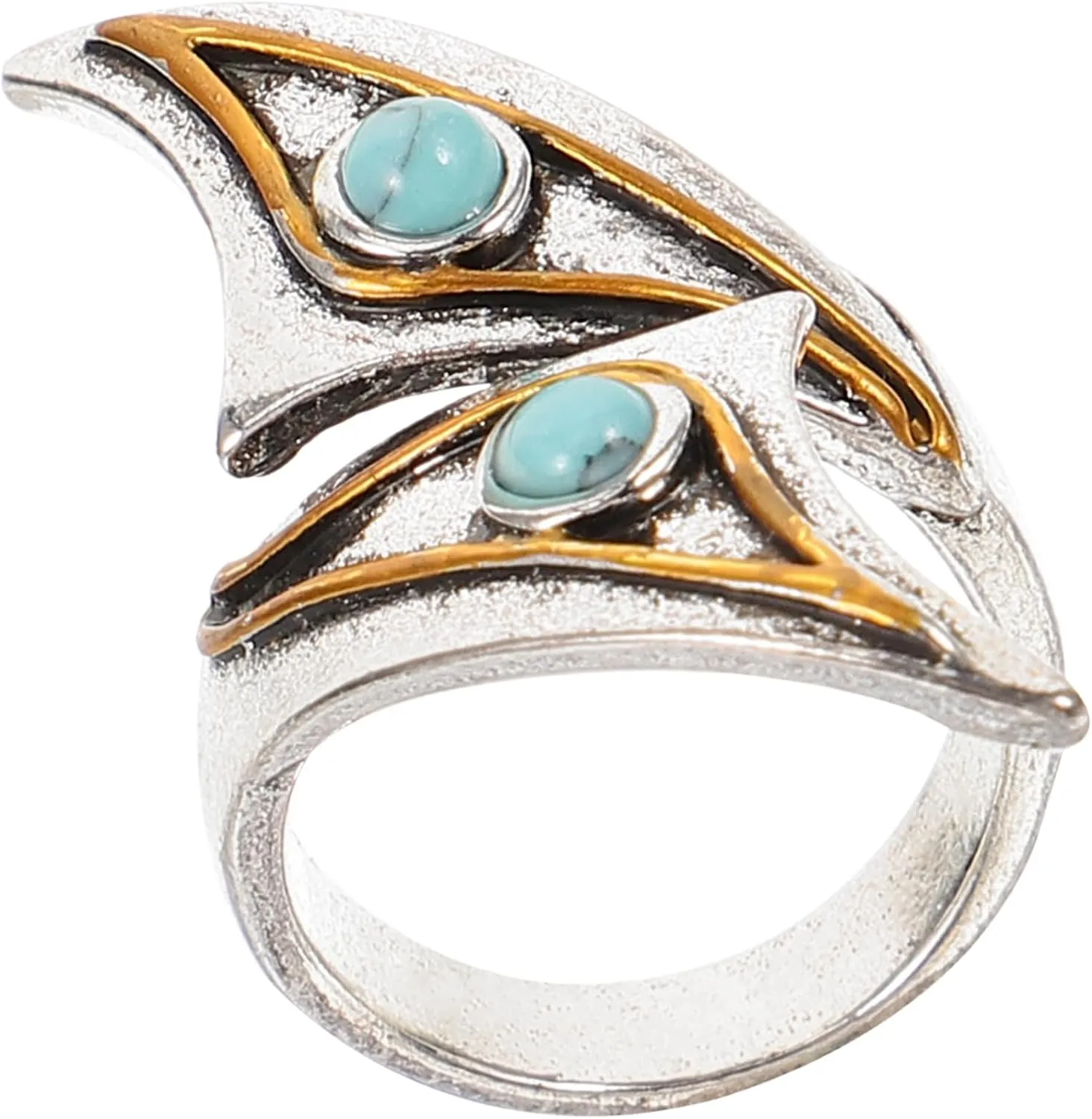 Elegant Turquoise Open Ring Adjustable Jewelry for Women Perfect Any Occasion