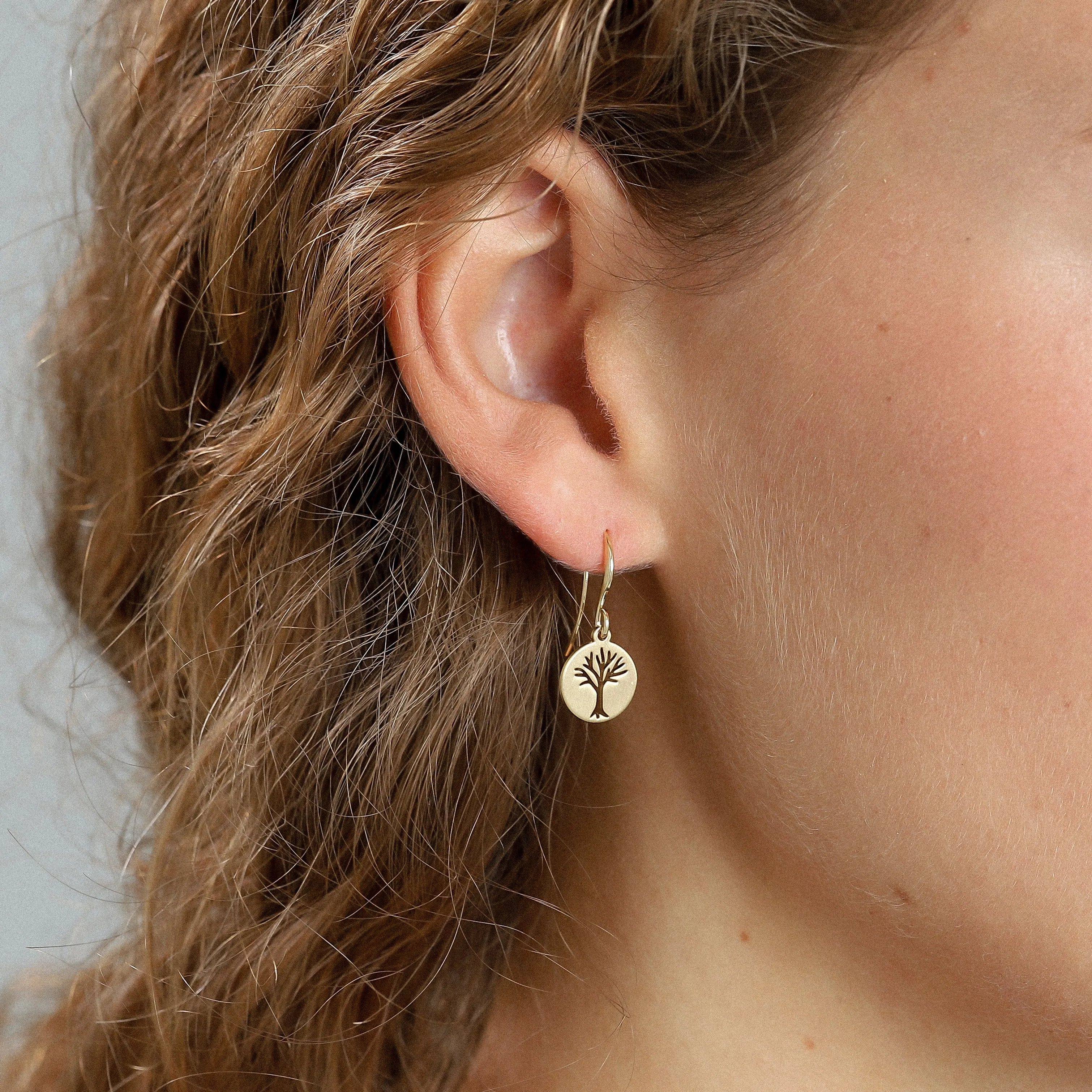 ELIN coin earrings gold-plated