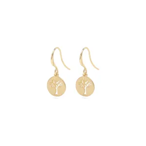ELIN coin earrings gold-plated