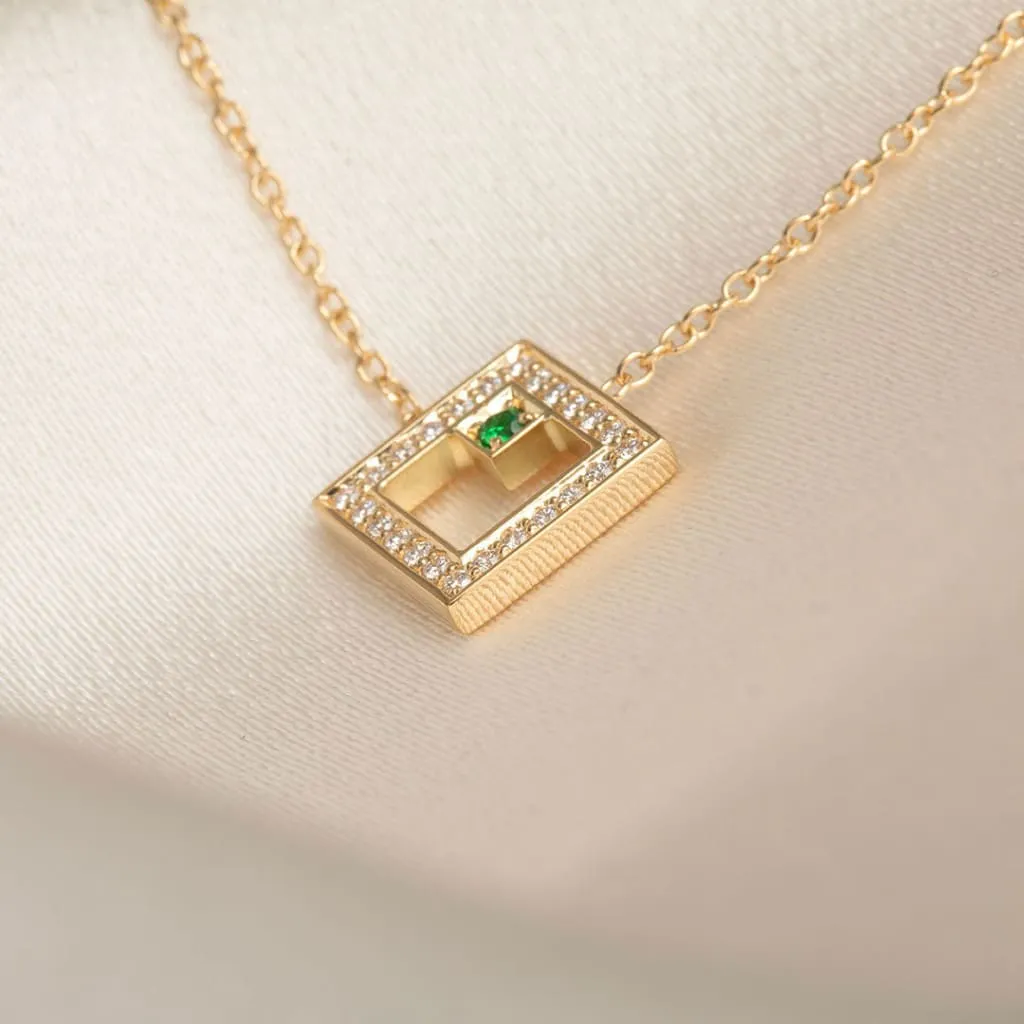 Elm - Diamond and Tsavorite Necklace | 18ct Gold