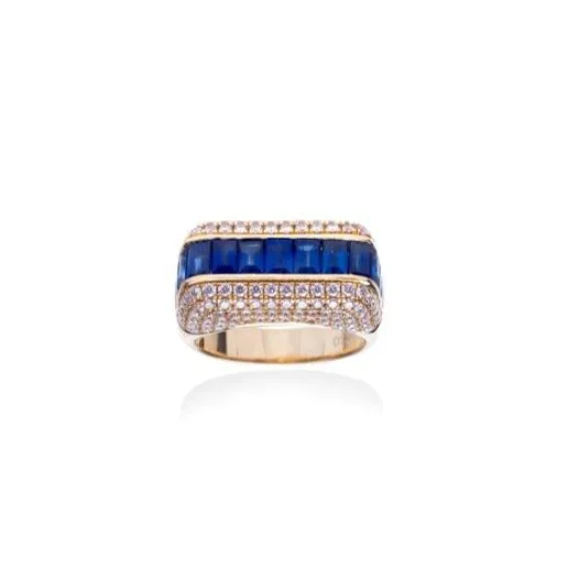 Empress Gemstone & Diamond Ring