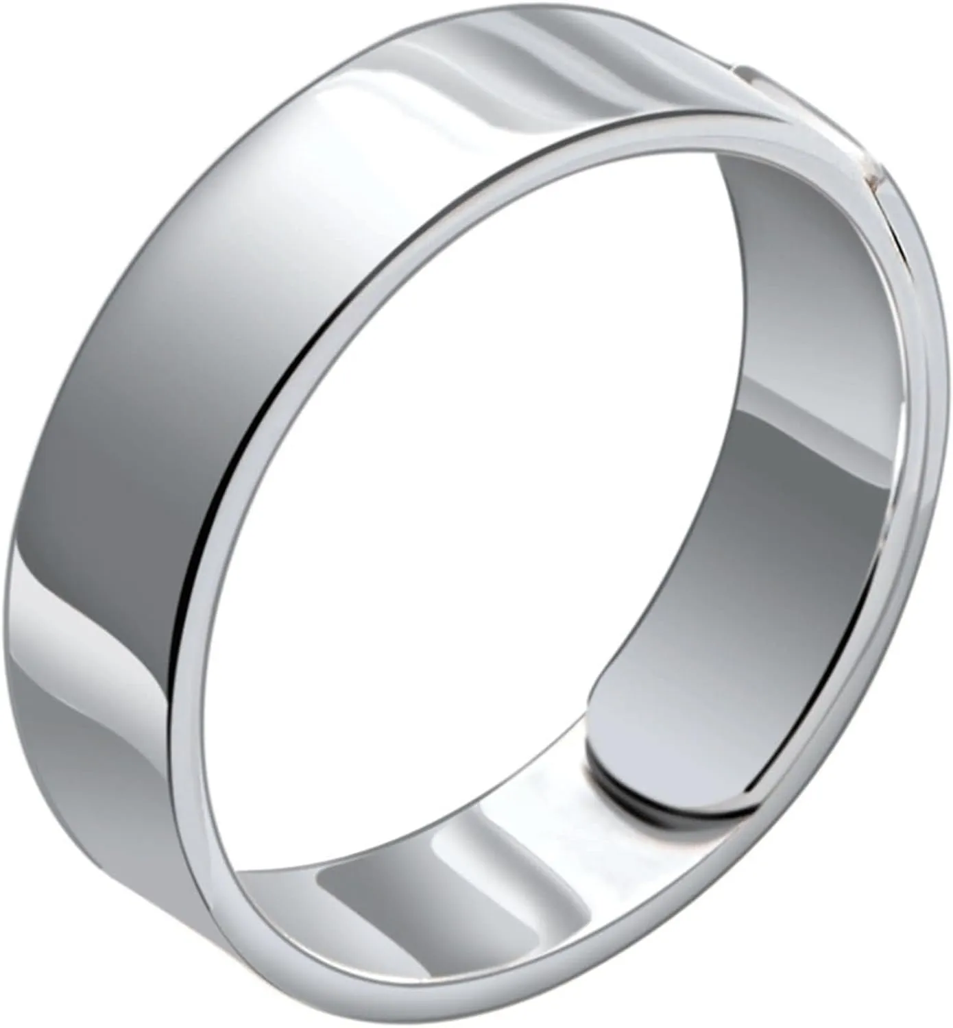 Engagement Rings for Men and Women,Adjustable Sterling Silver Rings for Women Round Polished 7MM Engagement Rings Silver Adjustable Rings for Men