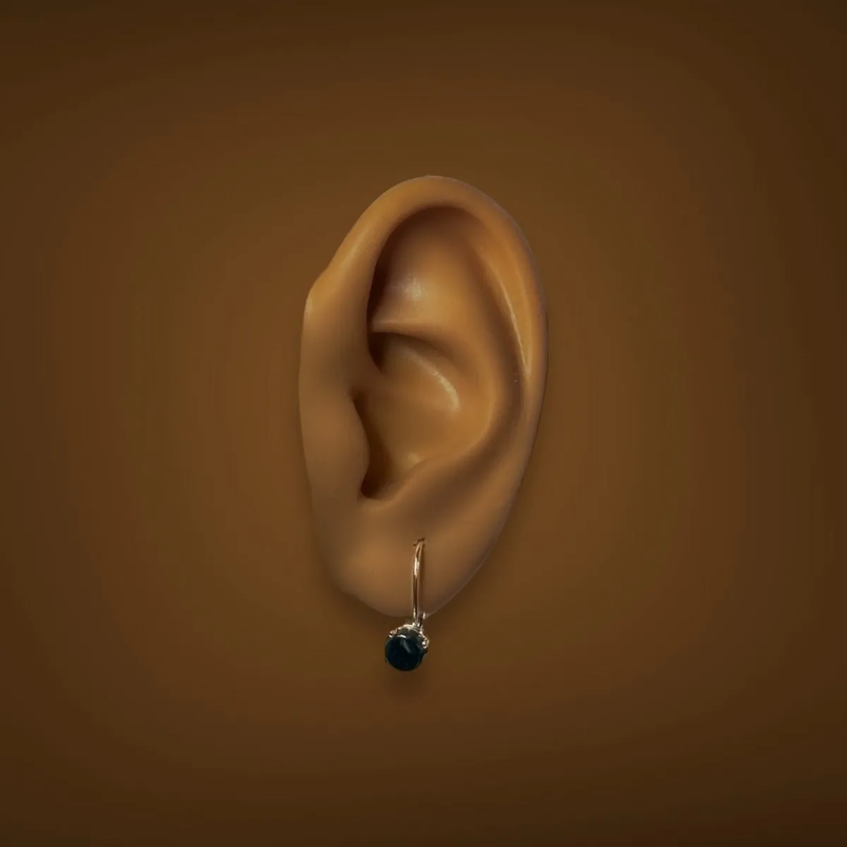 Estate 14K Y Gold 1.10ctw Onyx Drop Earrings
