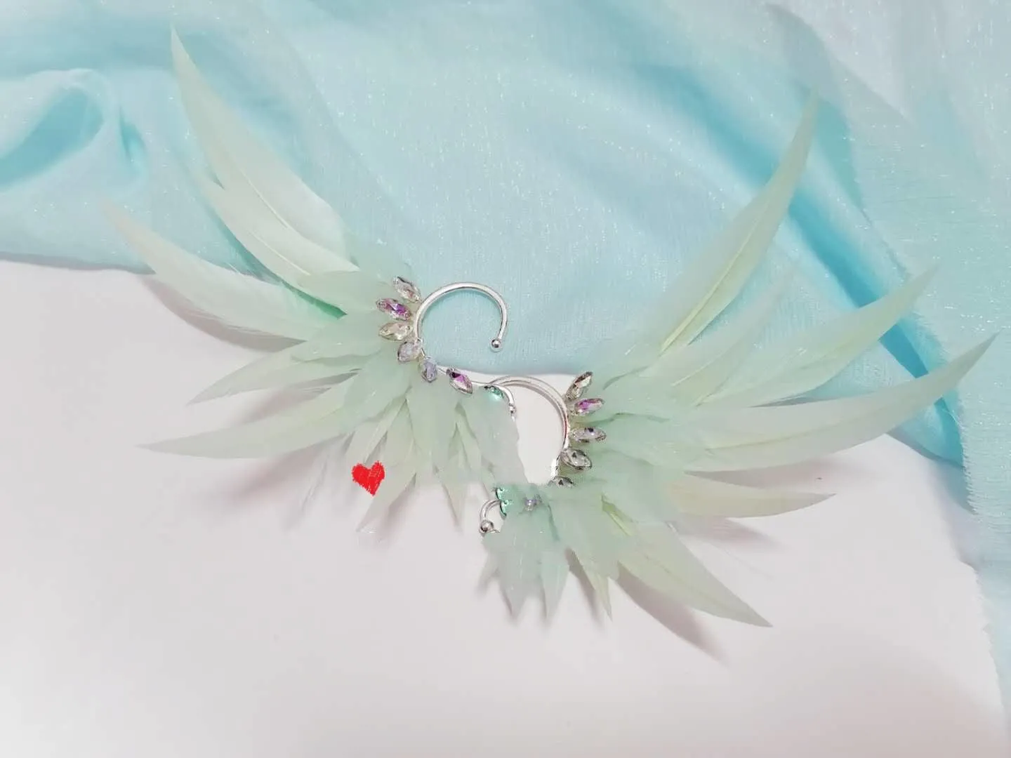 Feather Earrings Angel Wings  Jewelry