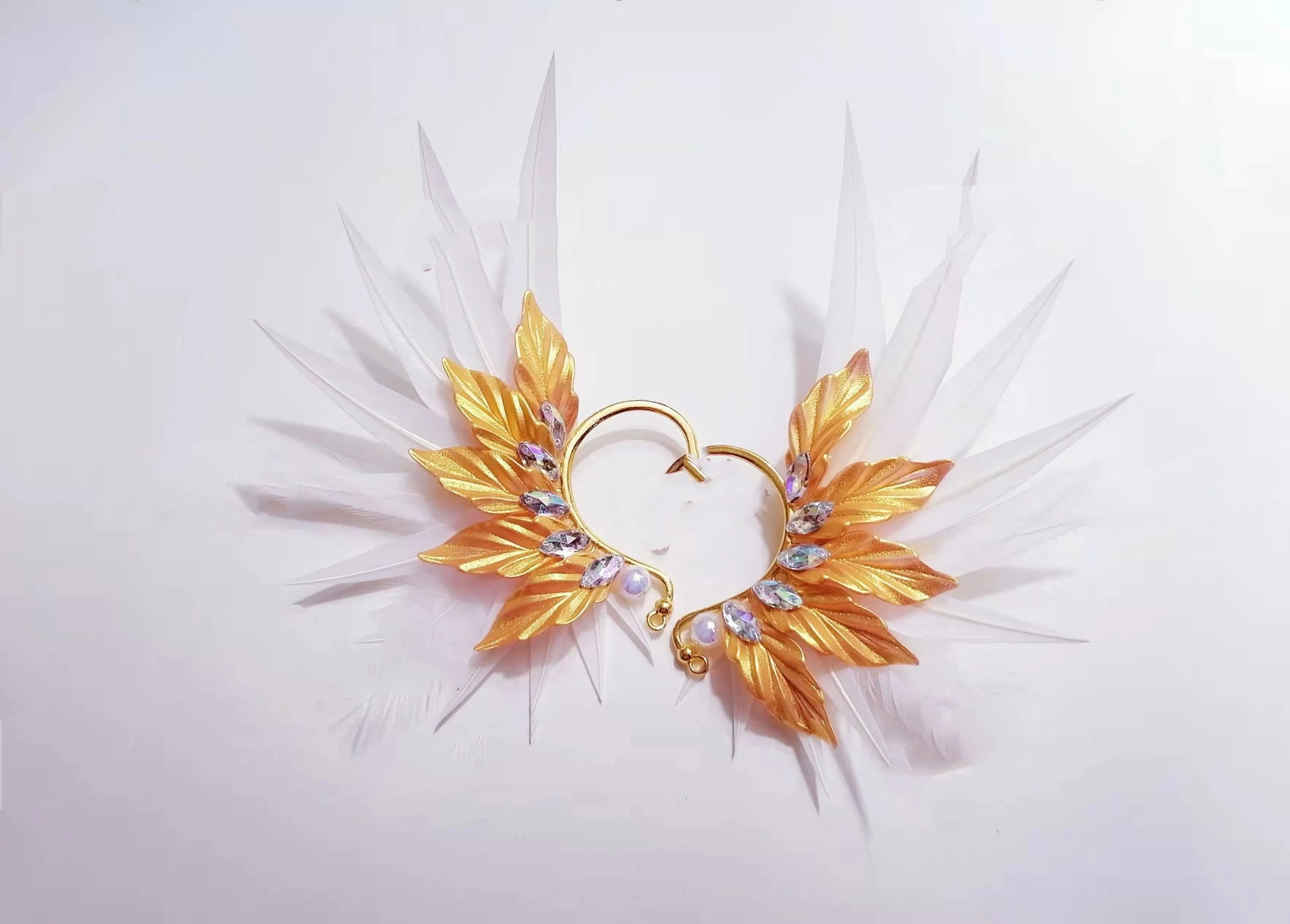 Feather Earrings Angel Wings  Jewelry