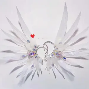 Feather Earrings Angel Wings  Jewelry