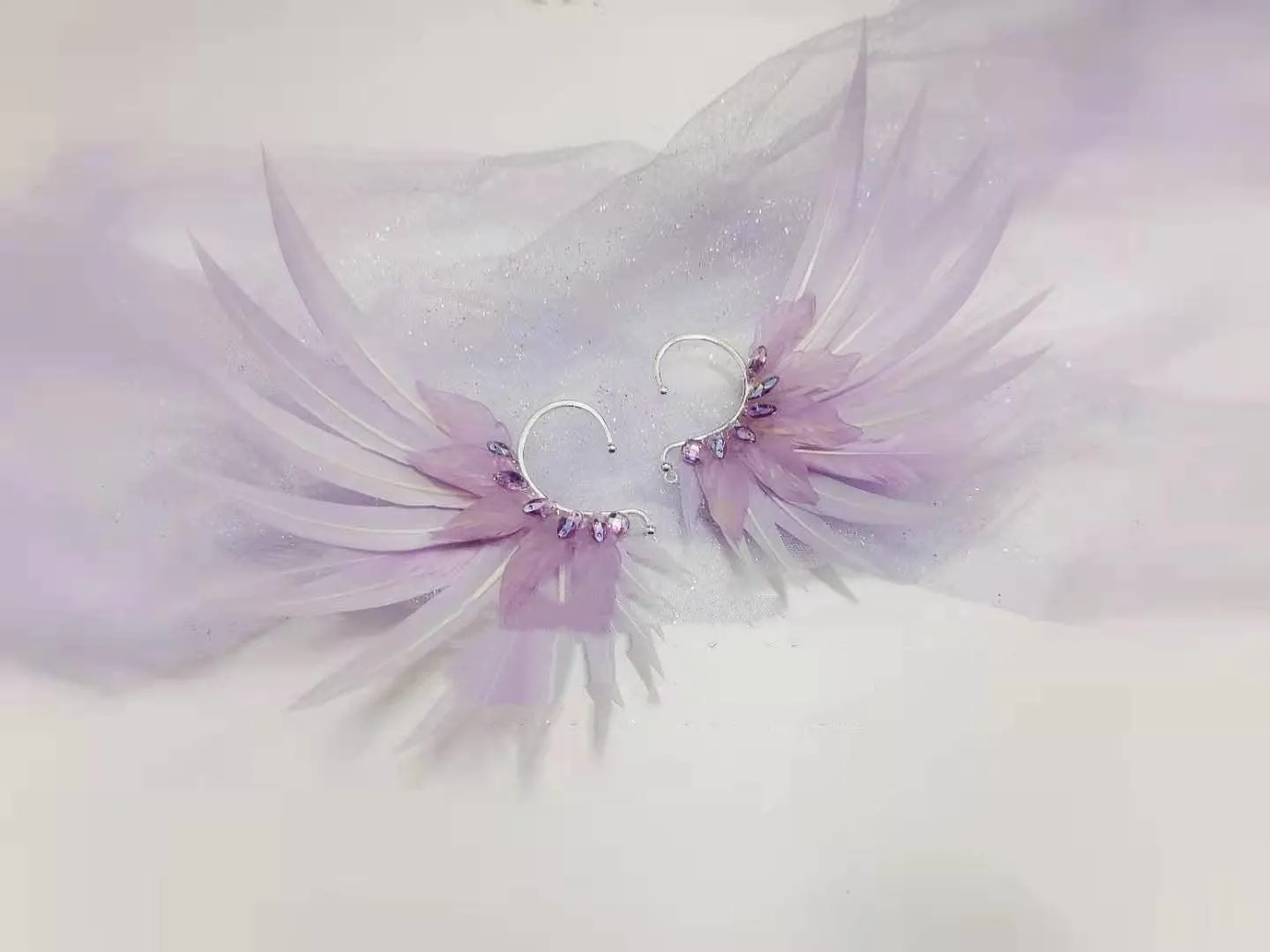 Feather Earrings Angel Wings  Jewelry