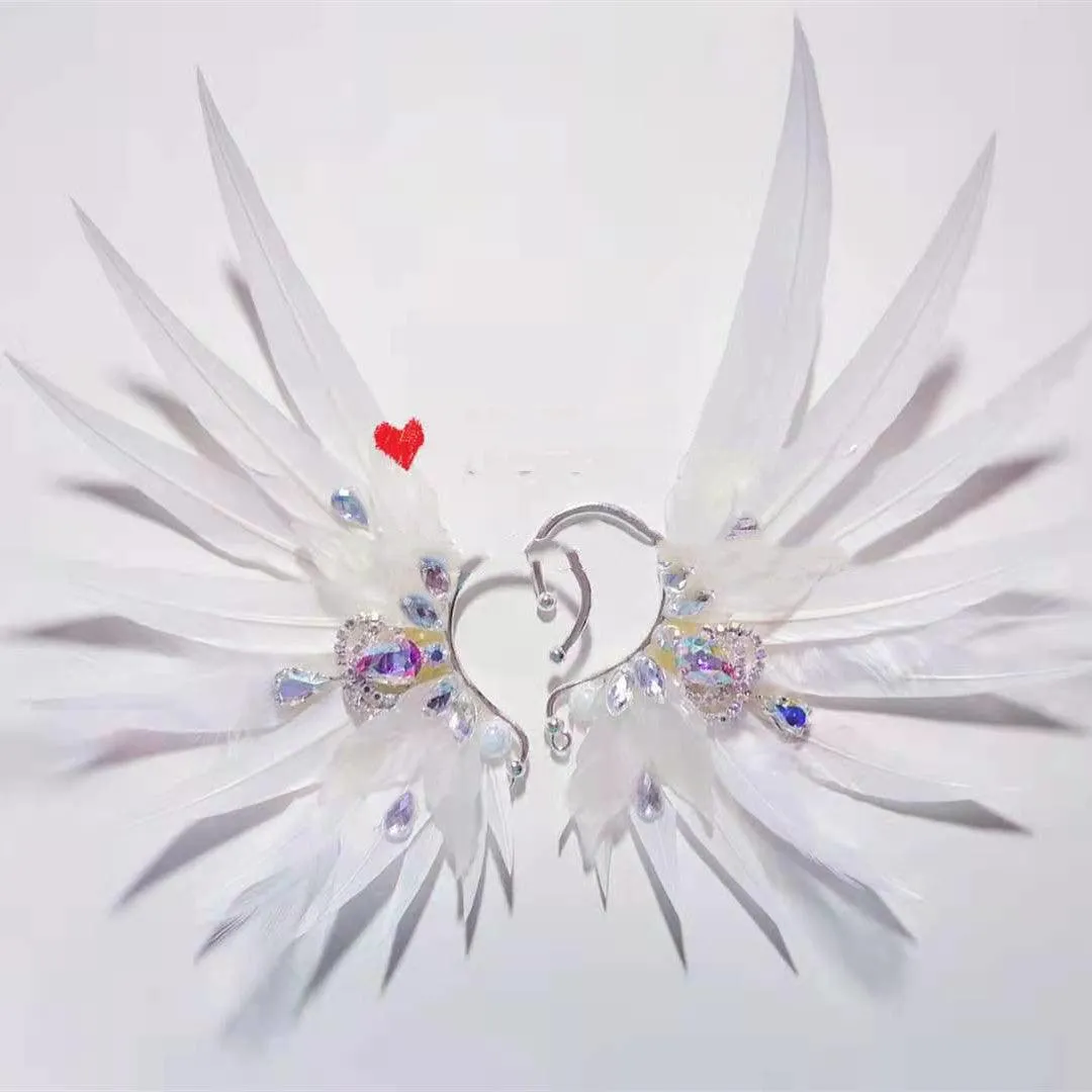 Feather Earrings Angel Wings  Jewelry