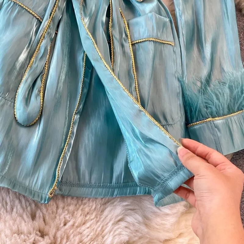 Fleur Golden line Vintage Blouse