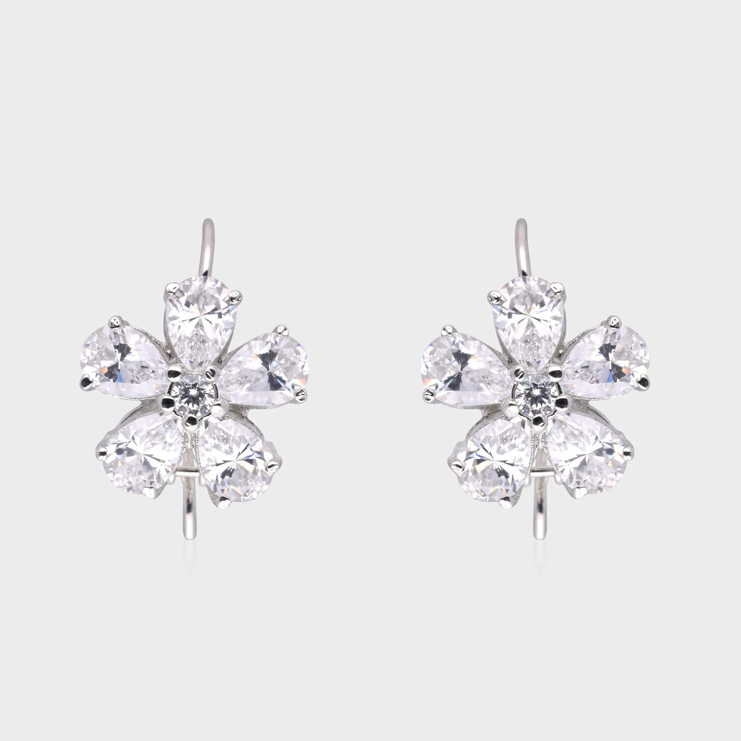 Floral 925 Sterling Silver Drop Earrings | SKU : 0003534892