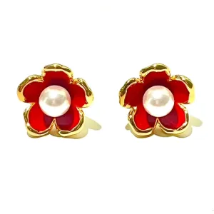 Floral French Earrings
