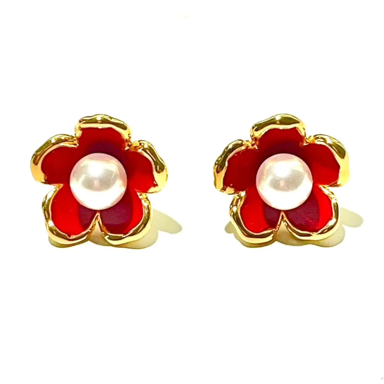 Floral French Earrings