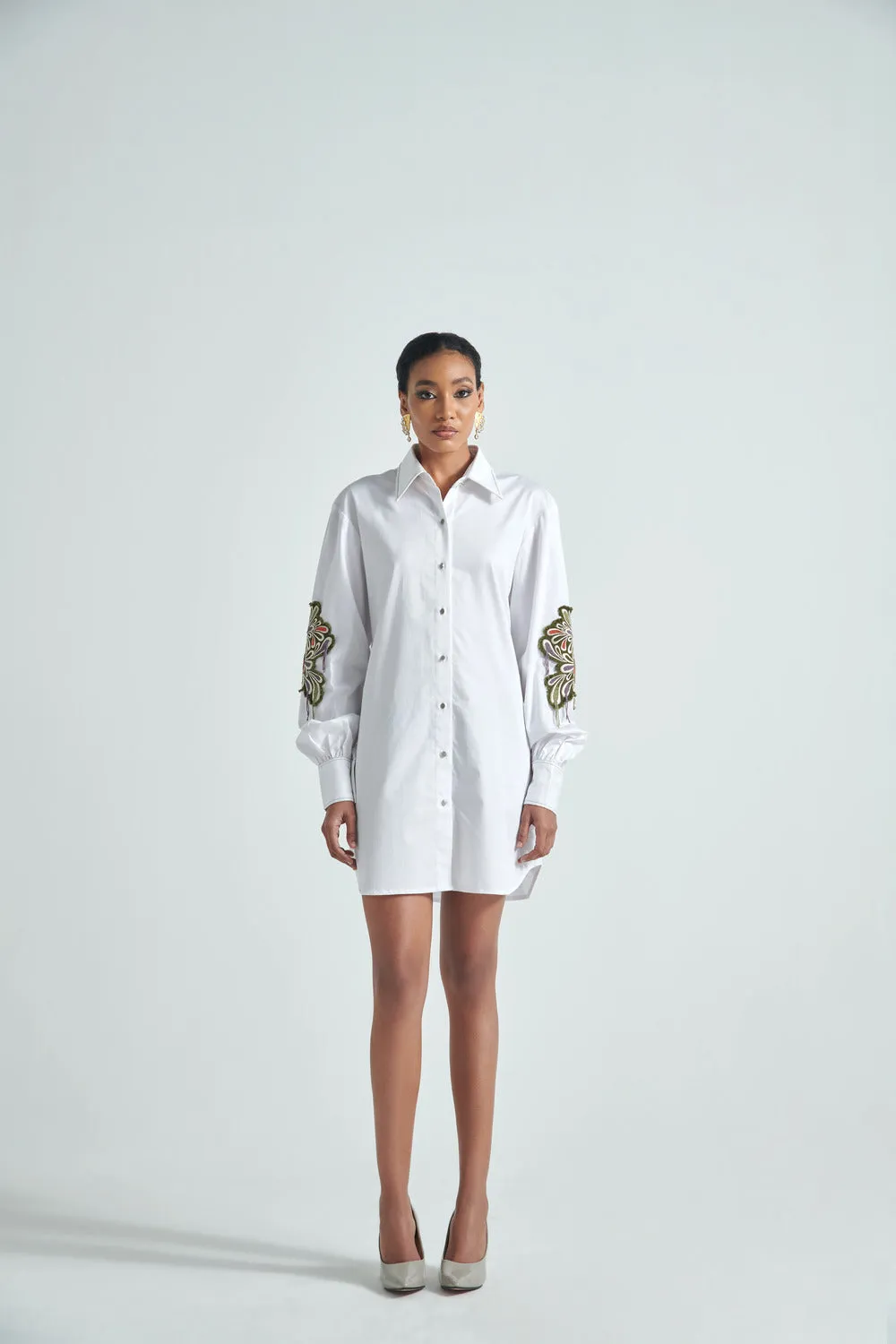 FLOURISHING SHIRT DRESS