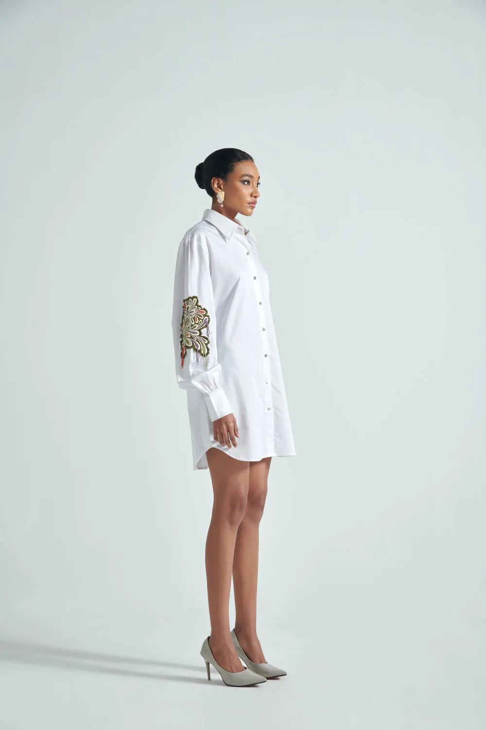 FLOURISHING SHIRT DRESS