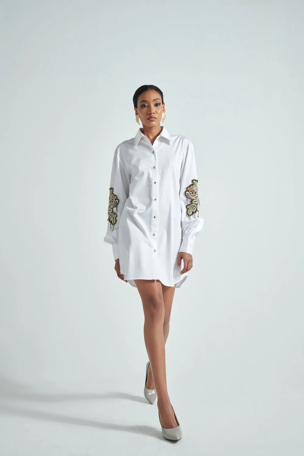 FLOURISHING SHIRT DRESS