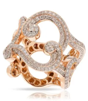 FRococo Lace 18ct Rose Gold Diamond Ring