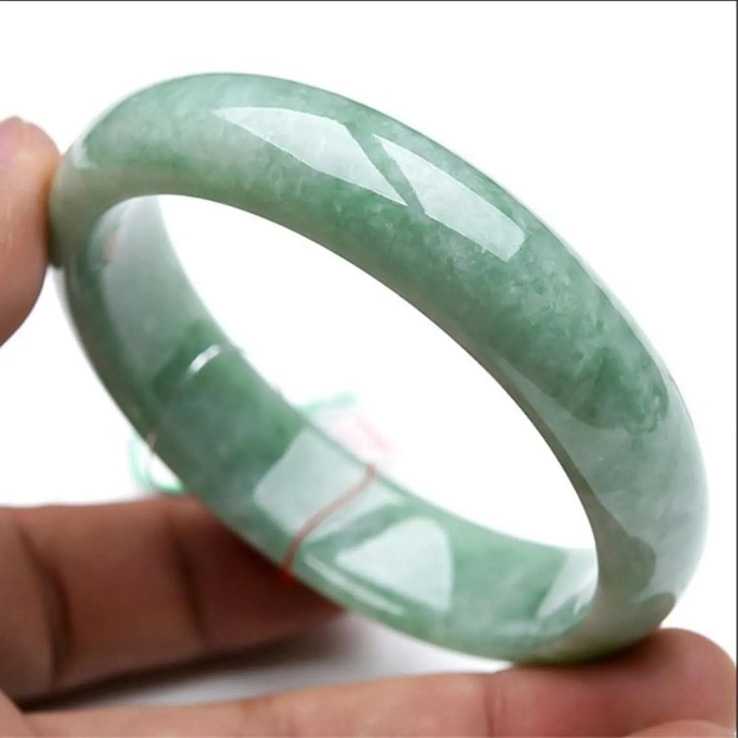 Genuine Jade Bangle Handmade Bracelet For Women Retro Chinese Style Natural Jadeite Jade Stone Bangle Fashion Elegance