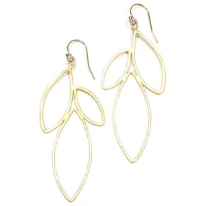 GEOMETRIC LEAF EARRINGS