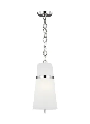 GL AH Cordtlant 1L Small Pendant, Polished Nickel