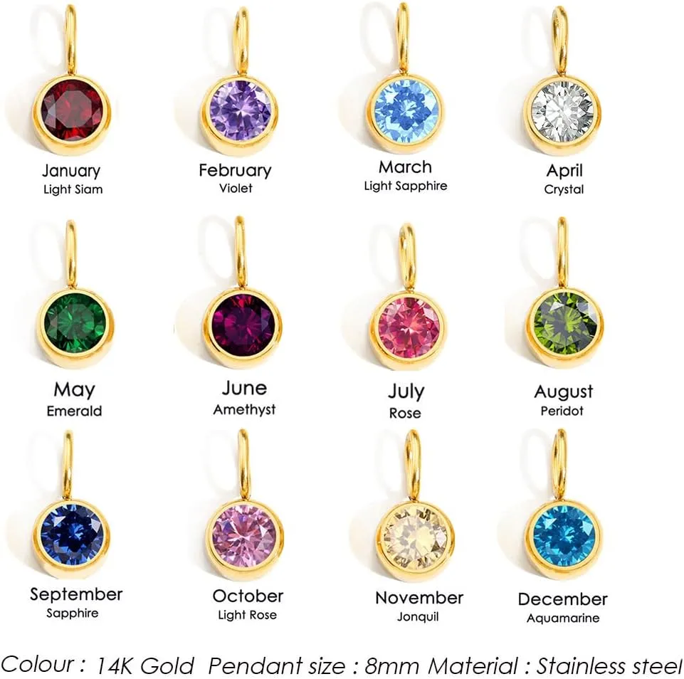 Gold Beaded Bracelets for Women Gold Heart Birthstone Bracelets Gold Beaded Bracelets Charm Every Month Shiny Finish Prom Jewellery for Women