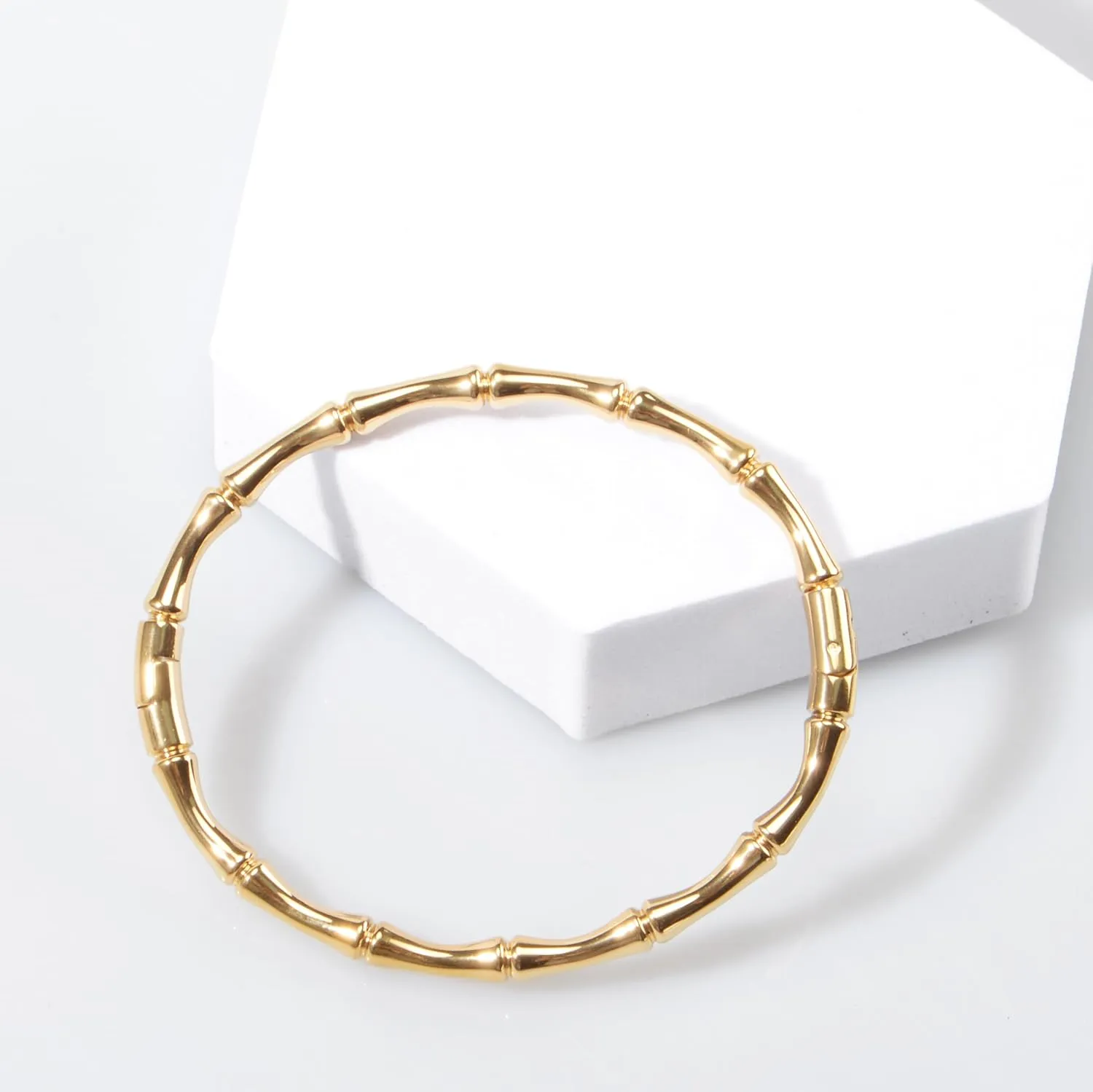 Gold Cuff Bracelets for Women 18K Gold Plated Dainty Open Bangle Bracelets