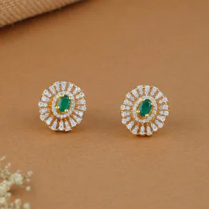 Graceful  Diamond Design Studs