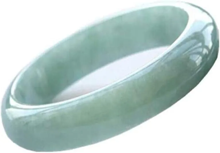 Green Jade Bangle Bracelet For Women Dating Fashion Jewelry Retro Chinese Style Natural Jadeite With Gift Box