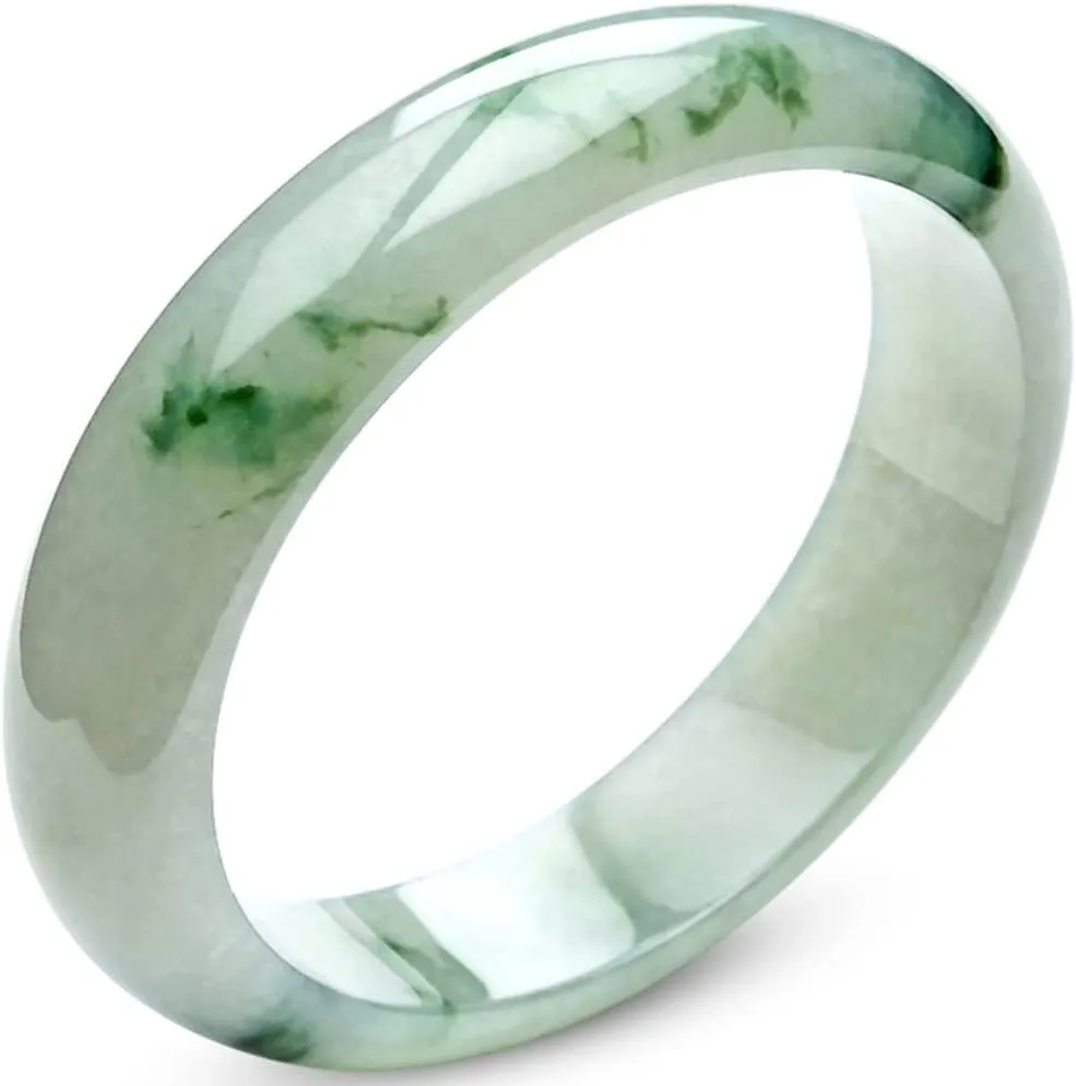 Green Jade Bracelets for Women Genuine Burmese Jade Bangle Natural Gemstone with Certificate Gifts for Wife (Size : 54mm)