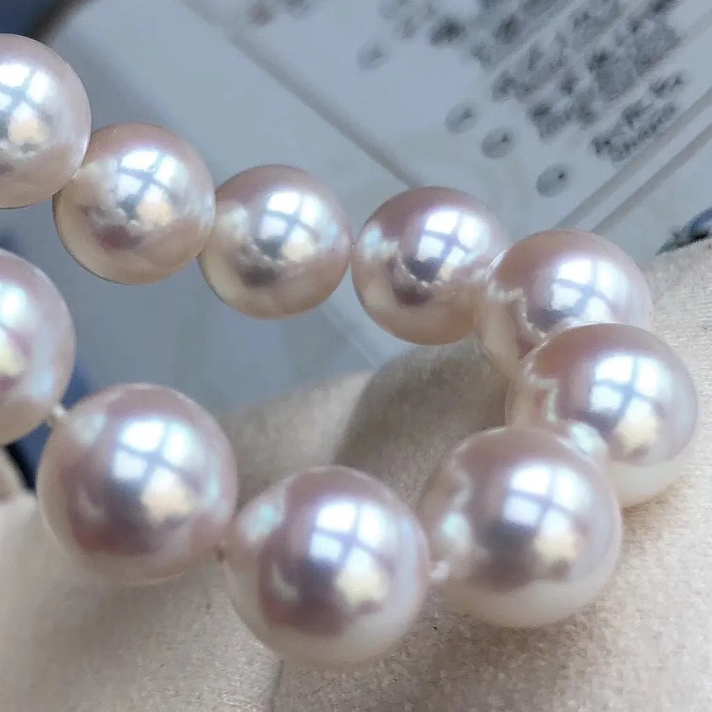 HANADAMA | 花珠 | 8.5-9.0 mm Japanese Akoya Pearl Necklace - PSL Certificate