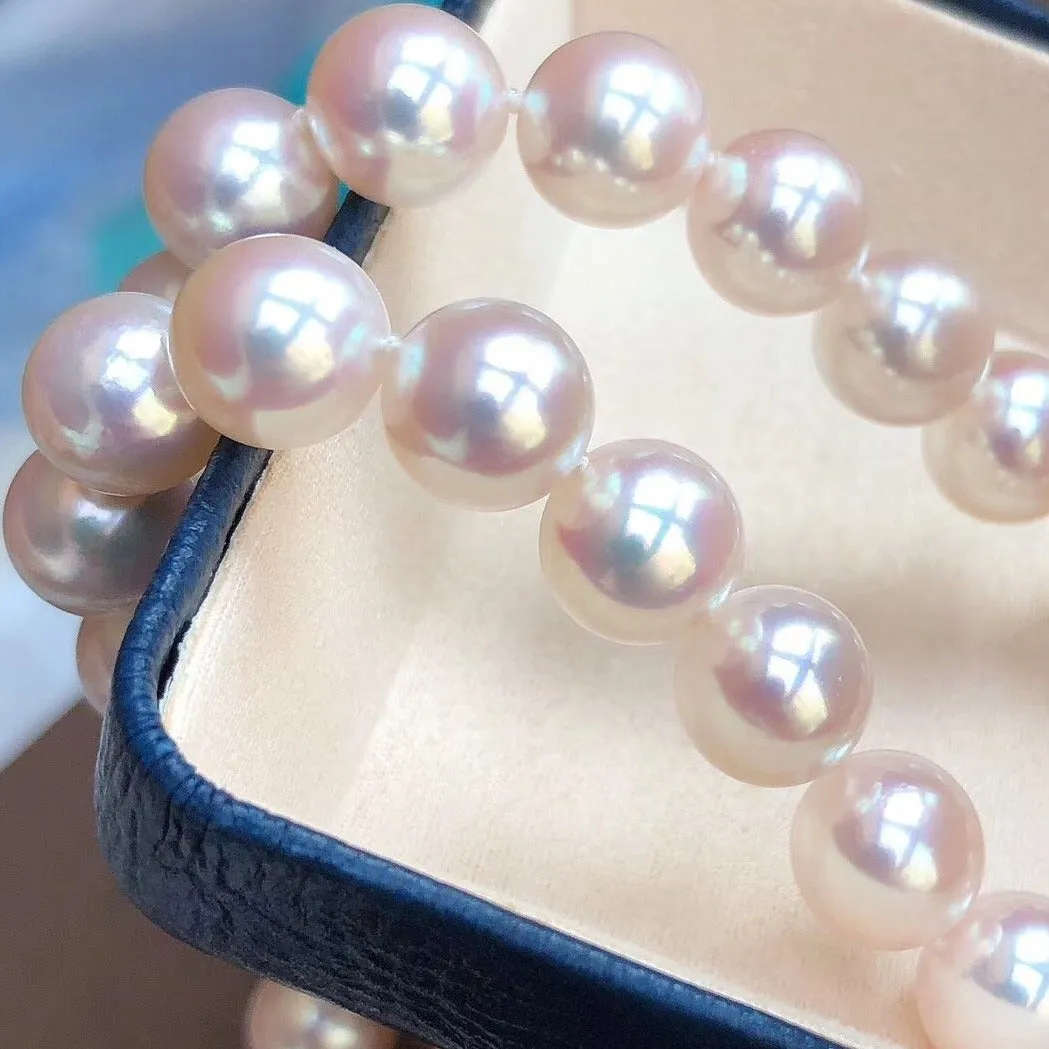 HANADAMA | 花珠 | 8.5-9.0 mm Japanese Akoya Pearl Necklace - PSL Certificate