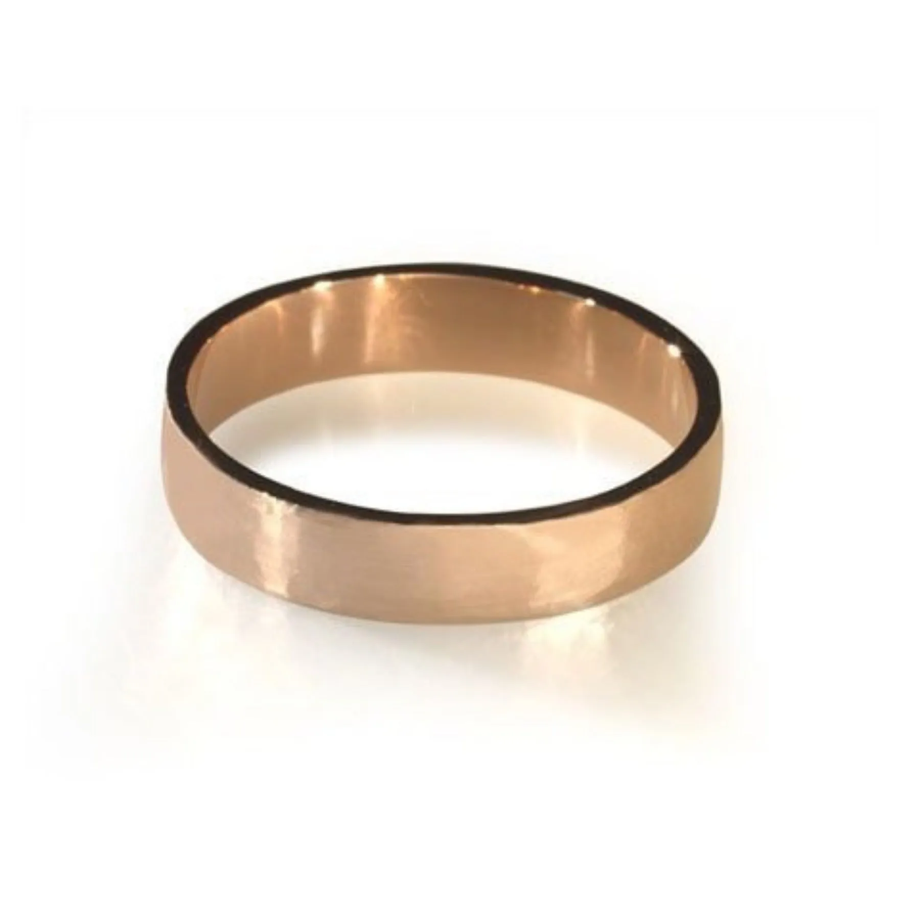 Hand Hammered Rose Gold Wedding Band