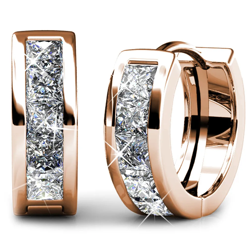 Huggie Earrings Embellished With SWAROVSKI® Crystals