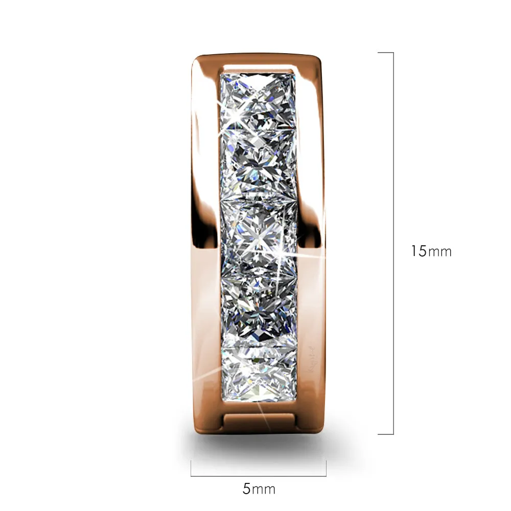 Huggie Earrings Embellished With SWAROVSKI® Crystals