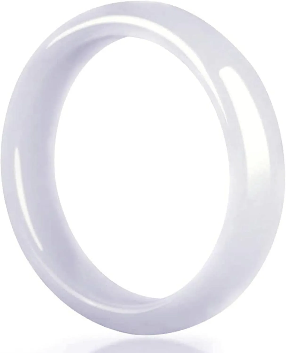 ice species Jade Bangle lady Natural White Genuine Jade for Women Delicate, Ice Species Transparent, Resh Bright