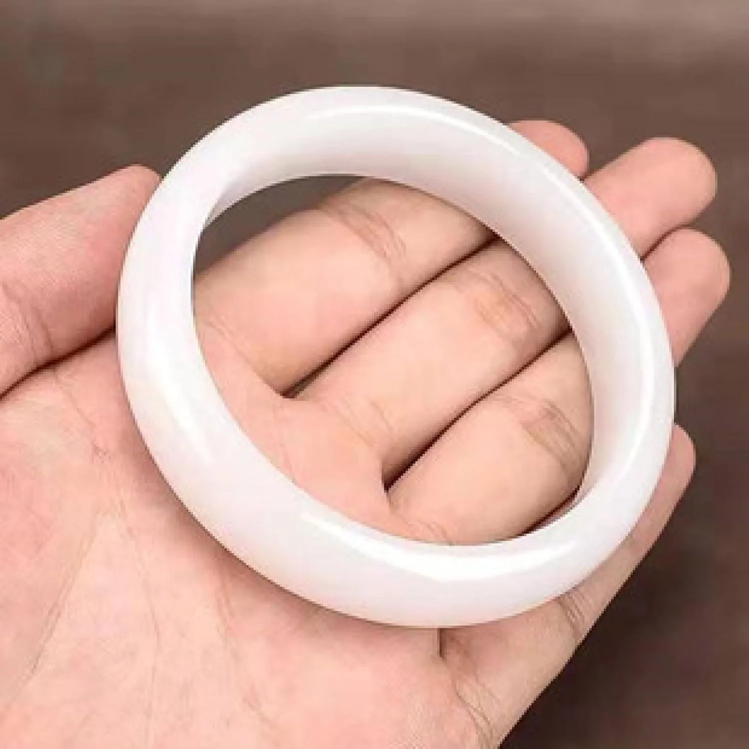 ice species Jade Bangle lady Natural White Genuine Jade for Women Delicate, Ice Species Transparent, Resh Bright